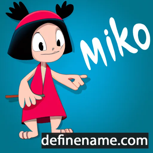 cartoon of the name Miko