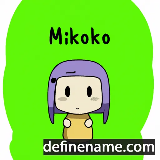 Mikokoro cartoon