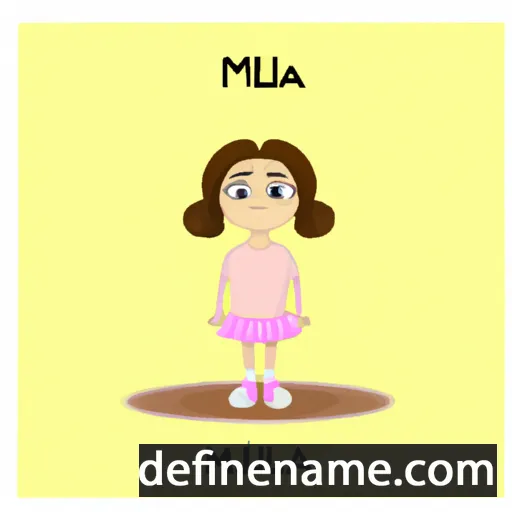 cartoon of the name Milana