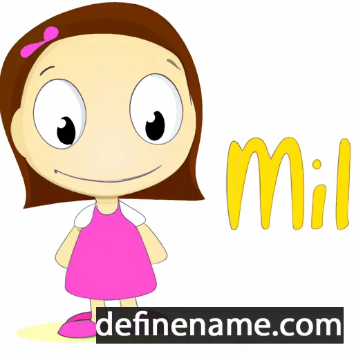 cartoon of the name Mili