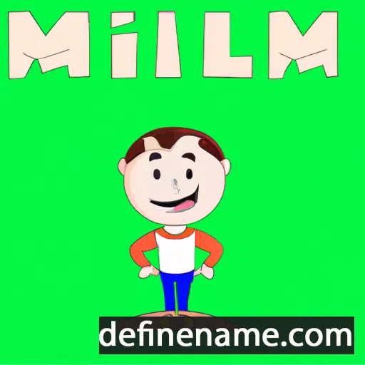 cartoon of the name Milian