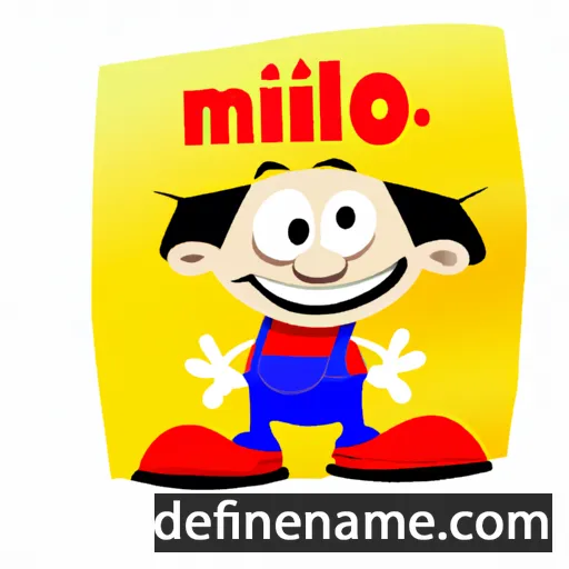 cartoon of the name Milio