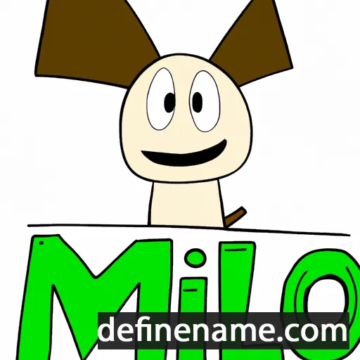 cartoon of the name Milo