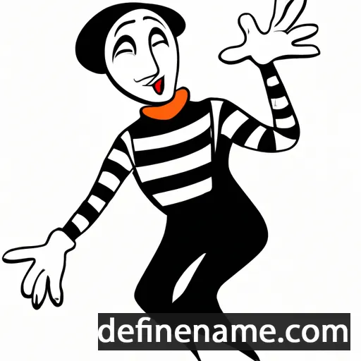 Mime cartoon