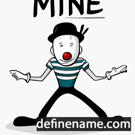 cartoon of the name Mime