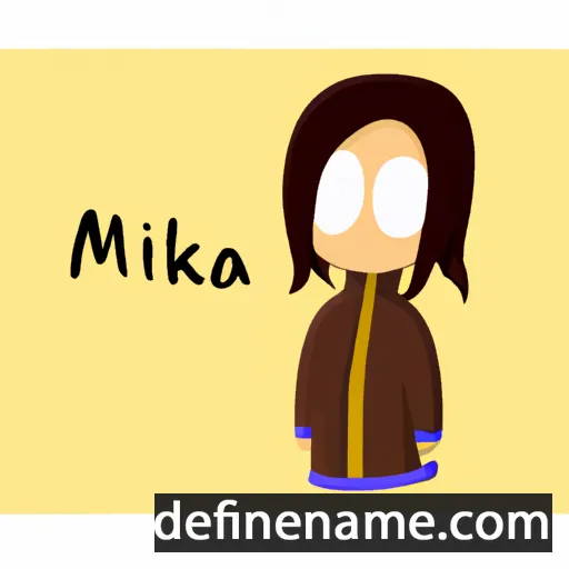 cartoon of the name Mimika