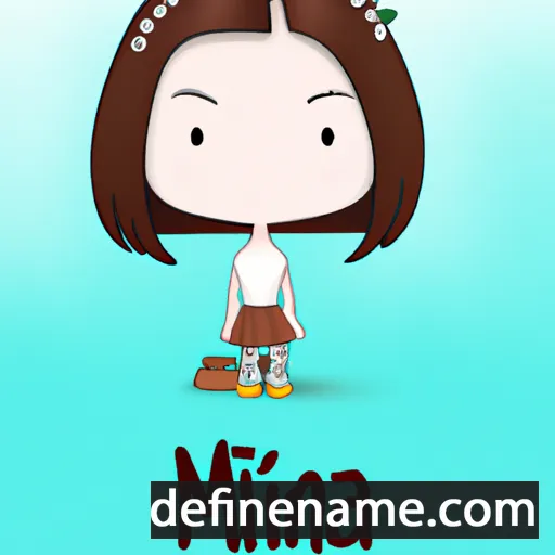 cartoon of the name Mina