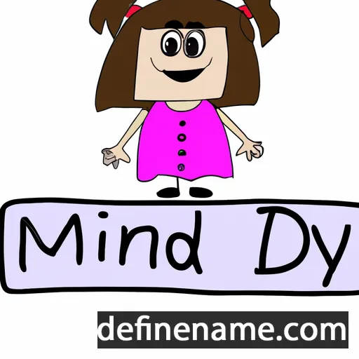 cartoon of the name Mindy