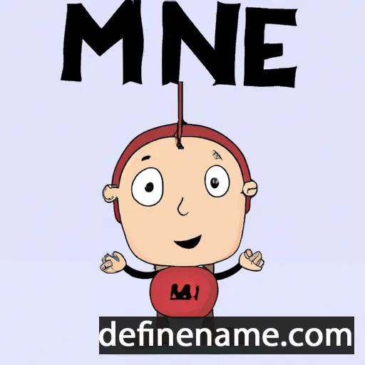 cartoon of the name Mine