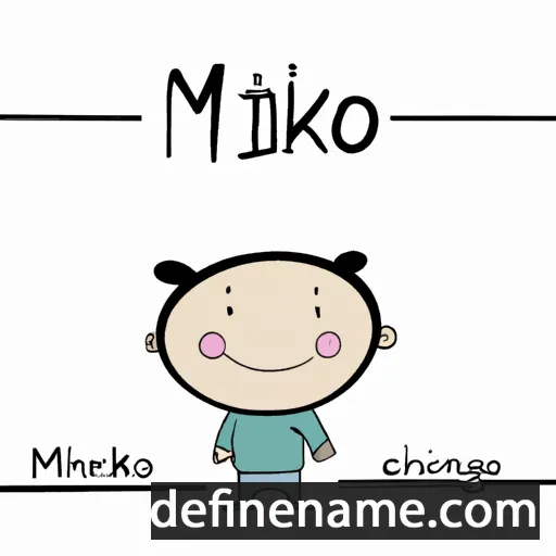 cartoon of the name Minko