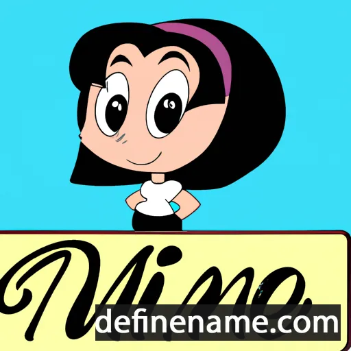 cartoon of the name Minne