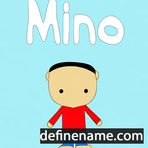 cartoon of the name Mino