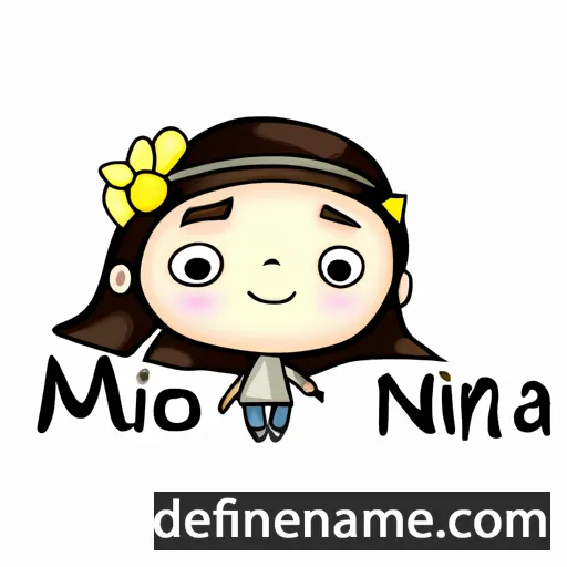 cartoon of the name Minona