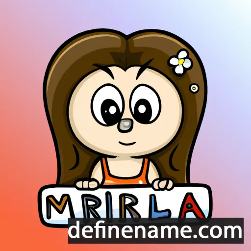 cartoon of the name Miral