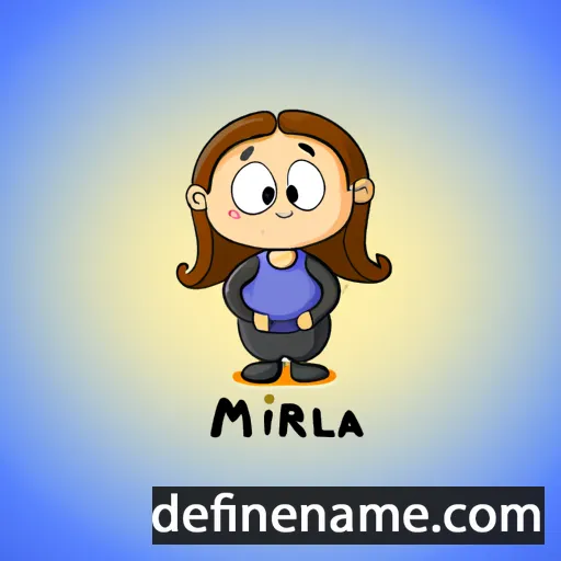 cartoon of the name Mirella