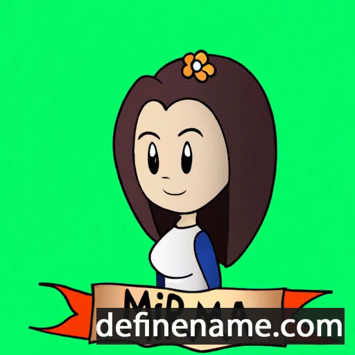 cartoon of the name Miriama