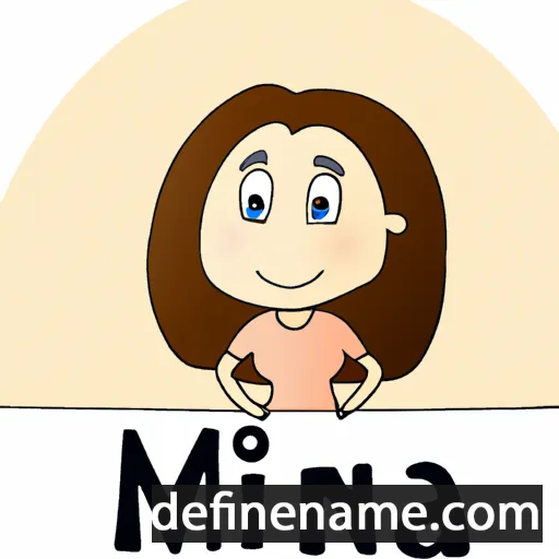 cartoon of the name Mirna