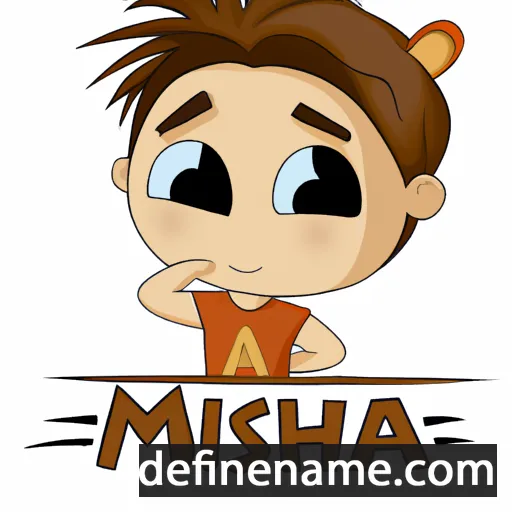 cartoon of the name Misha