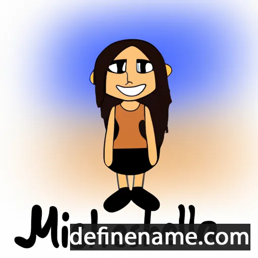 cartoon of the name Mishella