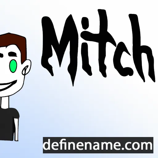 cartoon of the name Mitch