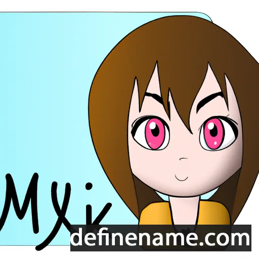 cartoon of the name Miyuki