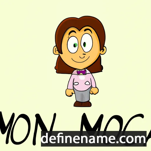 cartoon of the name Mònica