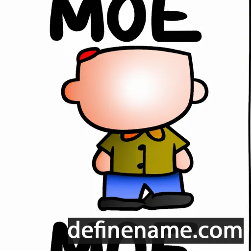 cartoon of the name Moe