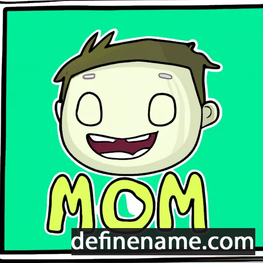 cartoon of the name Mon