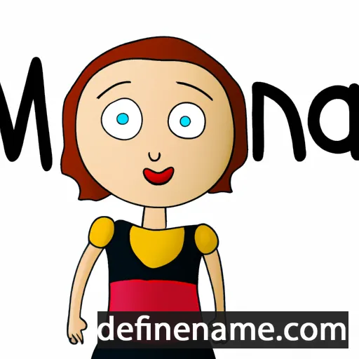 cartoon of the name Mona