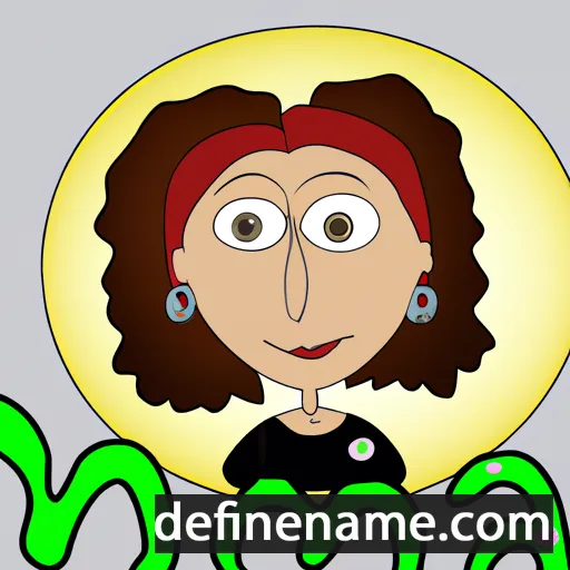 cartoon of the name Mona