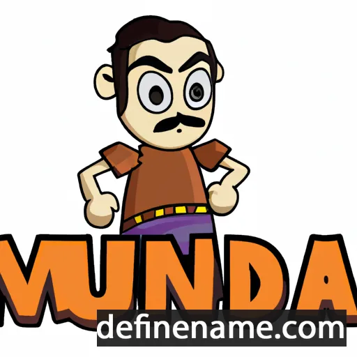 cartoon of the name Munda