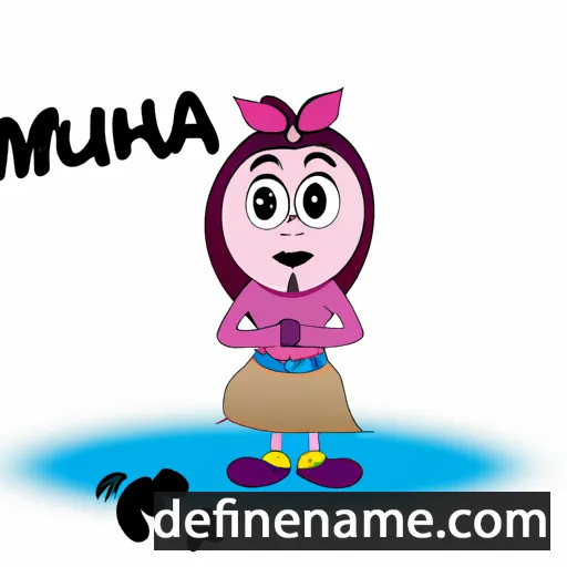 cartoon of the name Muuna