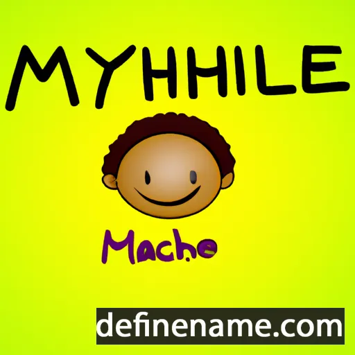 Mychalle cartoon