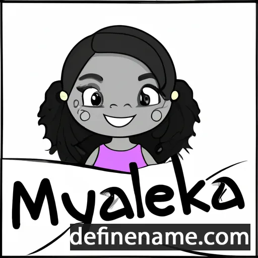 Mykaela cartoon