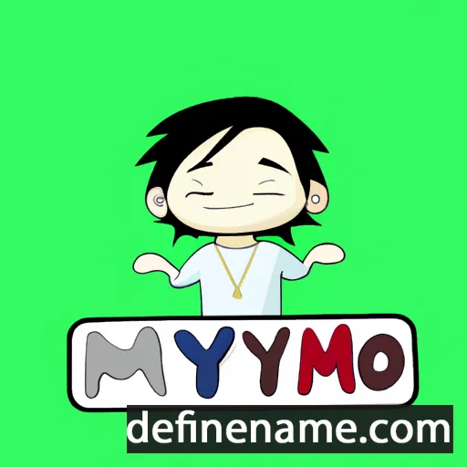 cartoon of the name Myo