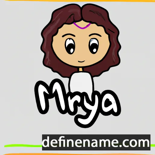 Myraa cartoon