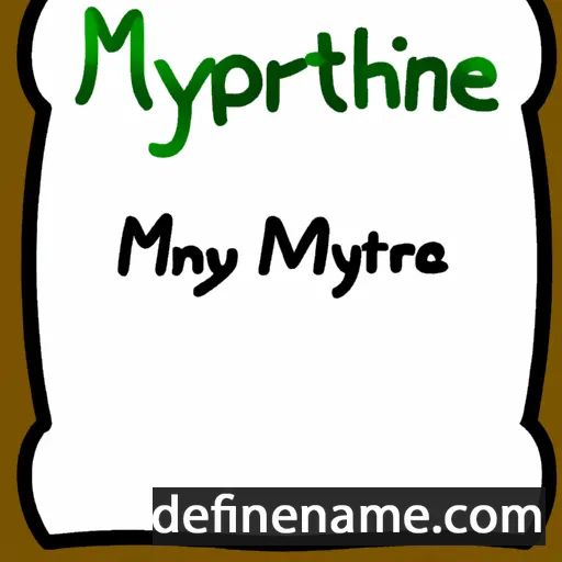 Myrianthe cartoon