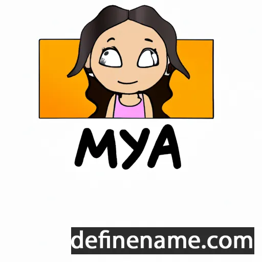 Myya cartoon