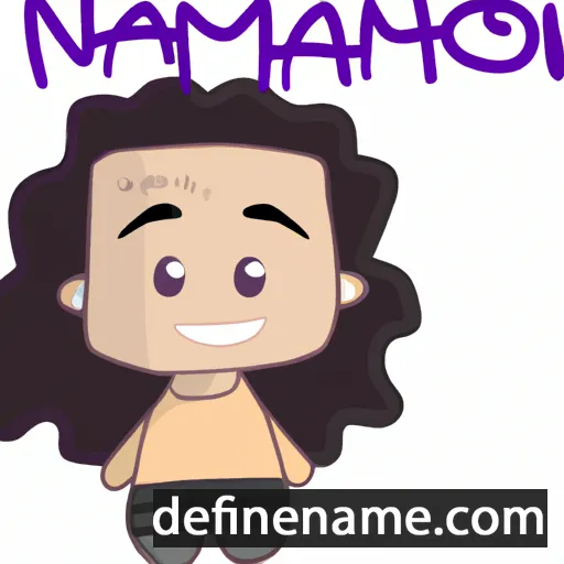 cartoon of the name Nahomi