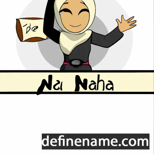 cartoon of the name Najah