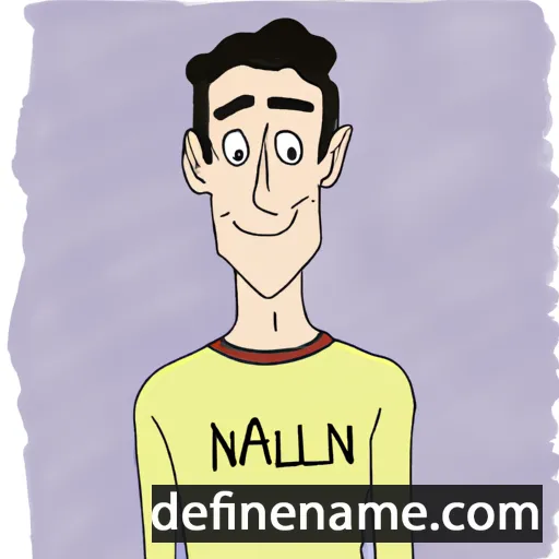 cartoon of the name Nalin