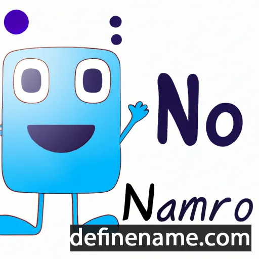 cartoon of the name Nano