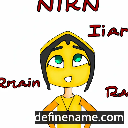 cartoon of the name Narin