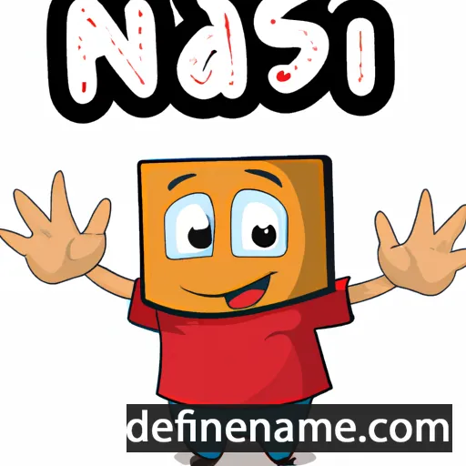 cartoon of the name Nasi