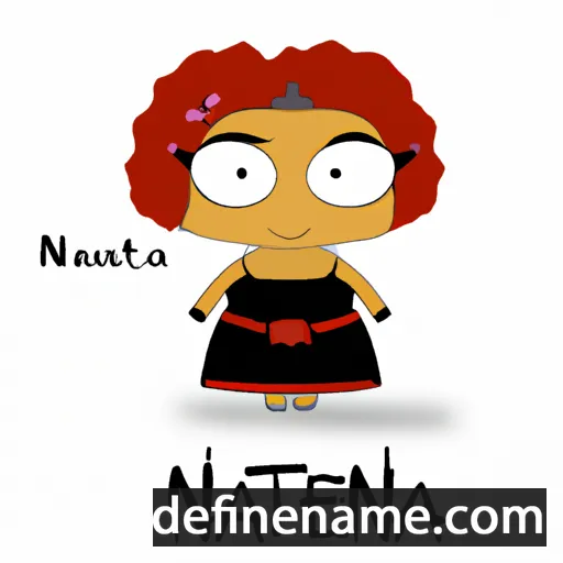 cartoon of the name Natena