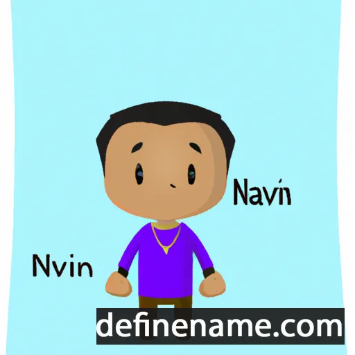 cartoon of the name Navin