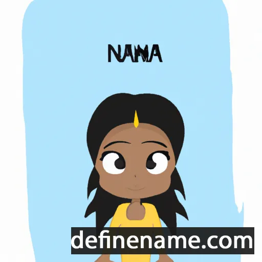 cartoon of the name Nayana