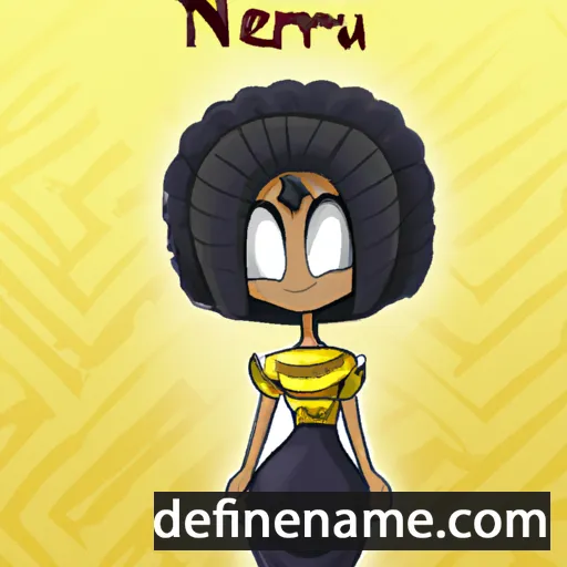 Neferu cartoon