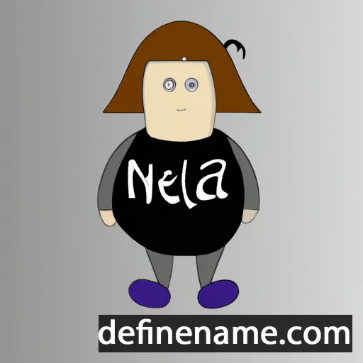 cartoon of the name Nela