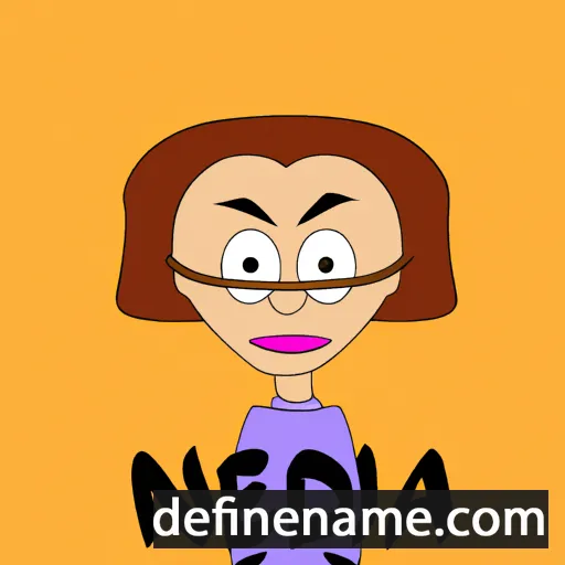 cartoon of the name Nelda